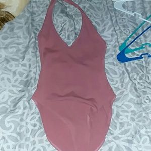 Mauve body suit